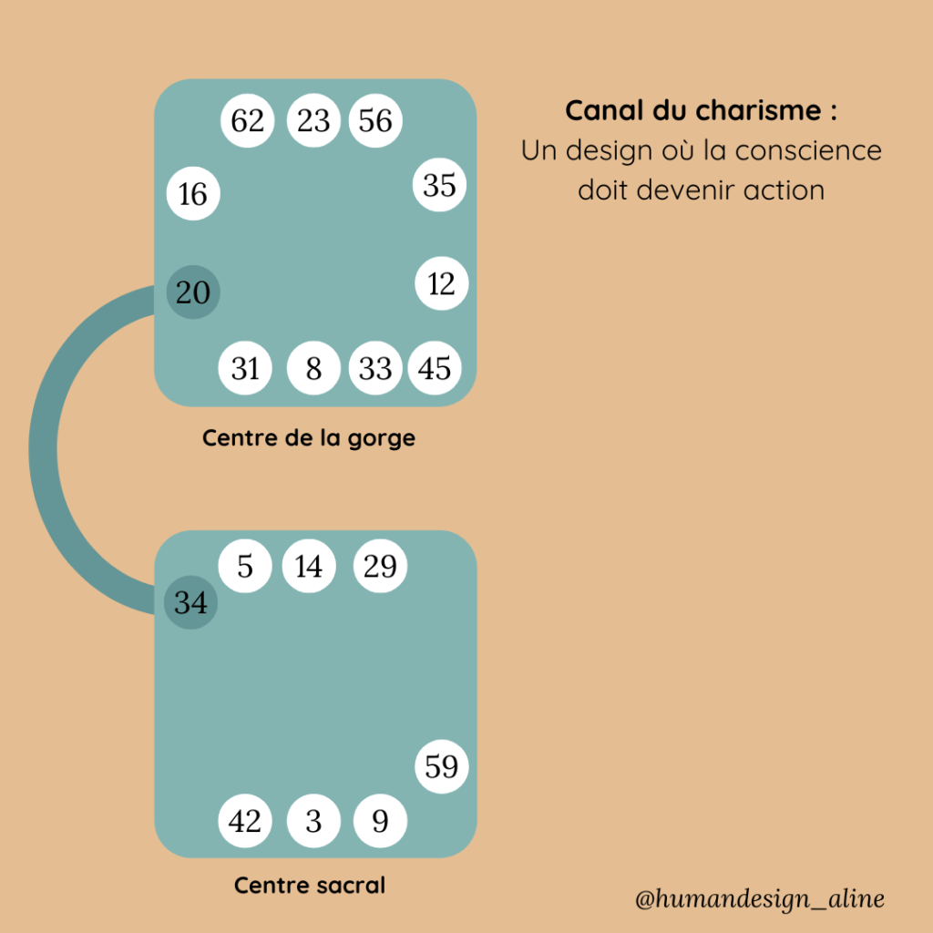 canal du charisme dans le schéma du design humain