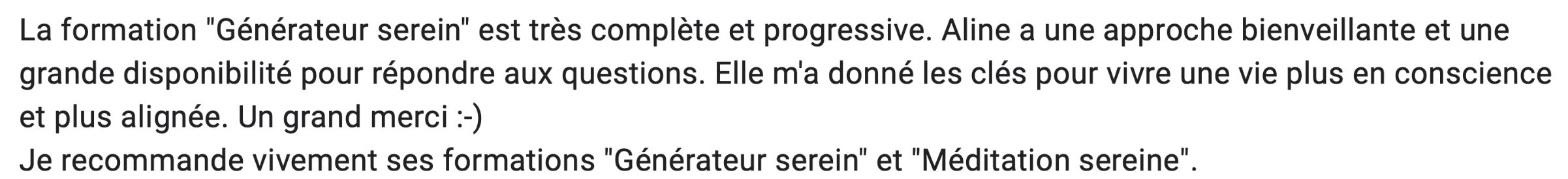 Formation sur le type générateur manifesteur
